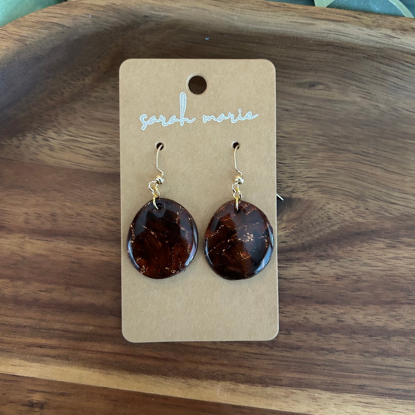 Lourdes Collection - brown earrings 1