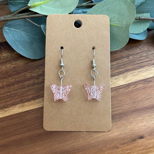 Sweet pea’s butterfly dangle earrings - silver