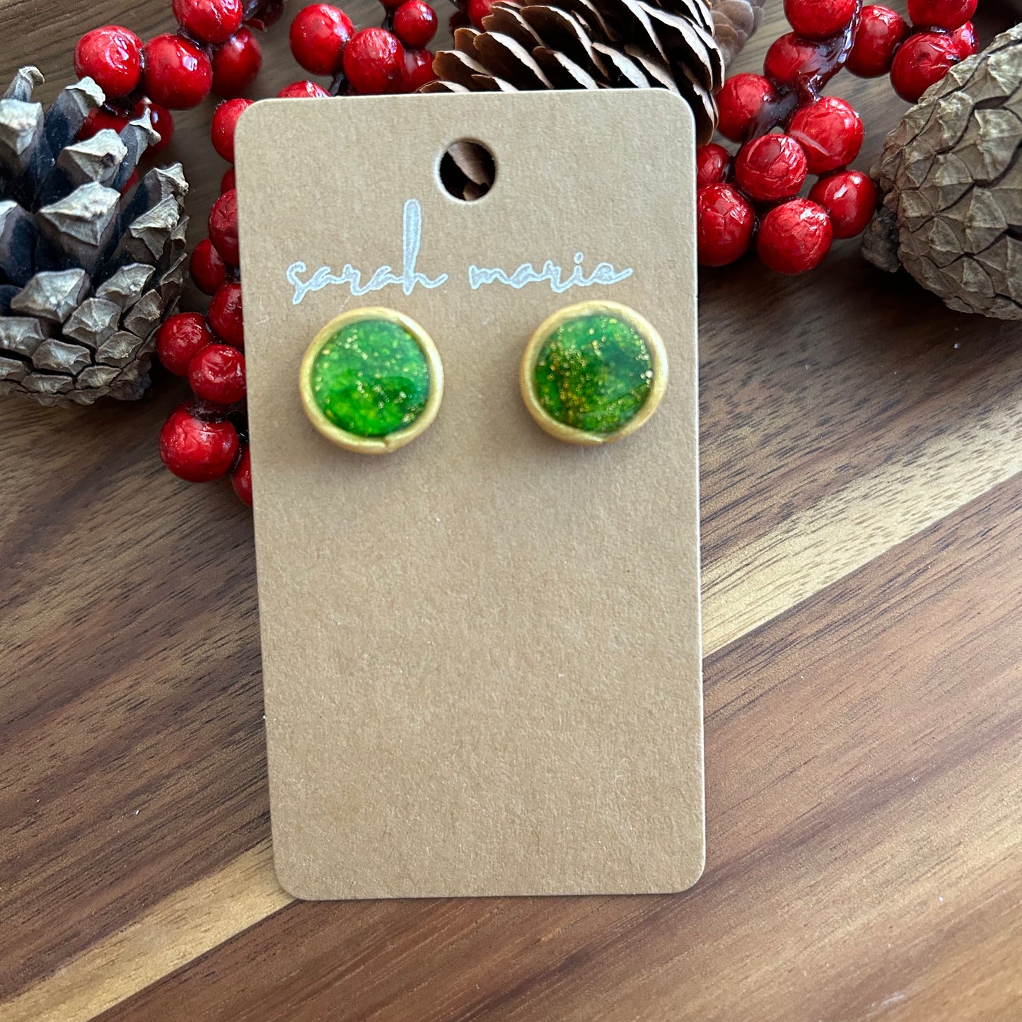 Christmas green - stud 2