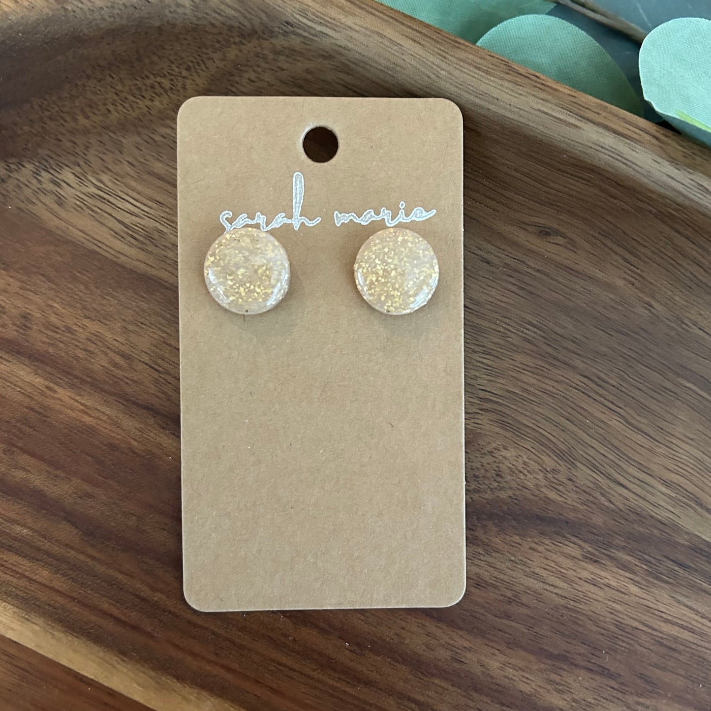 Lourdes Collection - gold studs 2