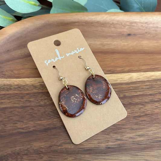 Lourdes Collection - brown earrings 8
