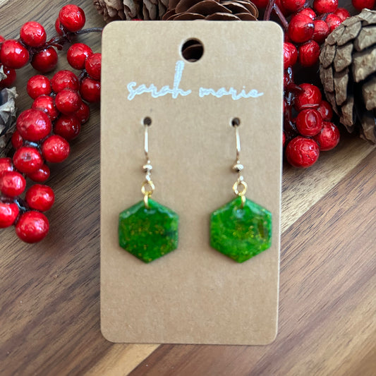 Christmas green - dangle 1
