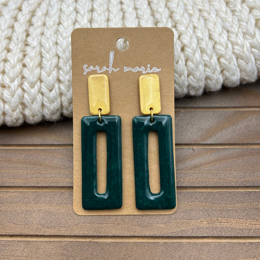 Green and gold dangle - 6