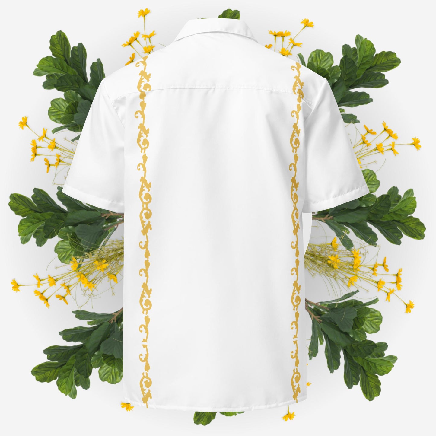 Our Lady of Fatima mantle button shirt